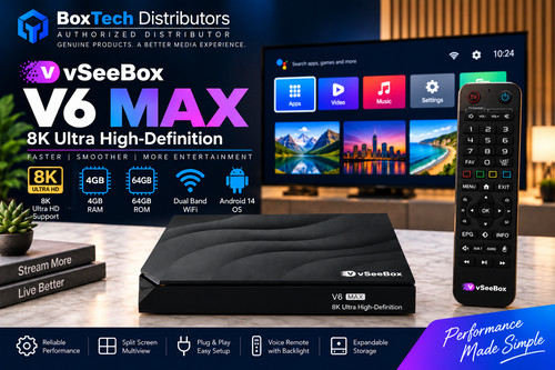 Vseebox max uhd android tv - max,